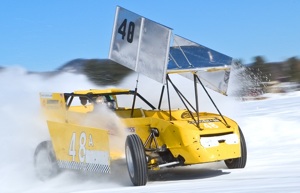 Yellow ice racer